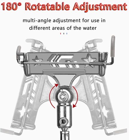 1 حزمة حامل قضيب الصيد 180 درجة حامل قصبة الصيد قابل للتعديل مع دعامة حامل الطعم وحامل حارس الأسماك لصيد الأسماك في البحيرات والأنهار in Kuwait