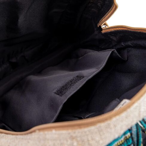 حقيبة ظهر من القنب الفضائي للتأمل - تصميم هيبي ياك صديق للبيئة، حقيبة نهارية كاجوال متينة وعملية للسفر والمشي لمسافات طويلة من Freakmandu in Kuwait