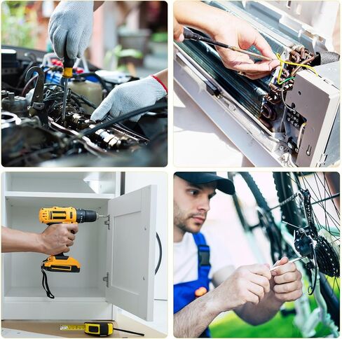 Mixiflor 8 Piece Torx Head Screwdriver Bit Set, Magnetic 1/4 Inch Hex Shank S2 Steel, 4-Inch Long Drill Bit in Kuwait