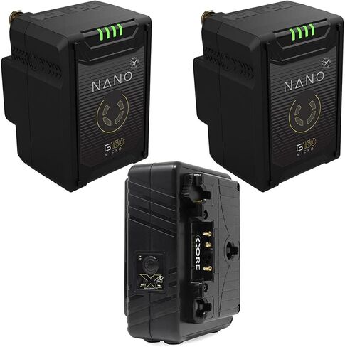 بطارية Core SWX Nano Micro 14.8V 147Wh Li-Ion ذهبية التركيب، عبوتان مع شاحن مزدوج in Kuwait