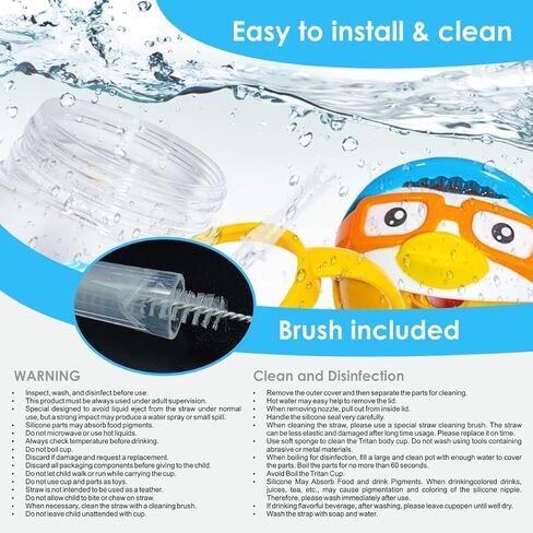 كوب أطفال يحتوي على مصاصة وثقل من ليتل رينا مع مقبض وحبل قصير لتدريب الأطفال على الانتقال ضد الانسكاب للأطفال الصغار بعمر 6 أشهر و12 شهرًا وأكثر، أكواب للأطفال الصغار المرنة سعة 236.5 مل in Kuwait