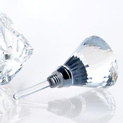 H&D HYALINE & DORA Handmade Clear Art Carved Crystal Empty Mini Refillable Perfume Bottle in Kuwait