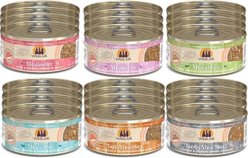 Weruva Classic Stews 6 Flavors Variety Pack, 5.5 Ounce Cans Pack of 24 in Saudi Arabia