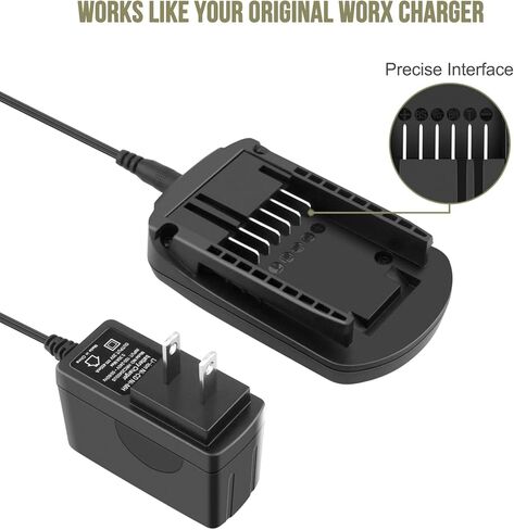 ADVTRONICS WA3742 Charger Compatible with Worx 20V Lithium Battery WA3520 WA3525 WA3578, Charger Replacement for Worx Battery Charger 20V WA3732 WA3875 WA3881 in Kuwait