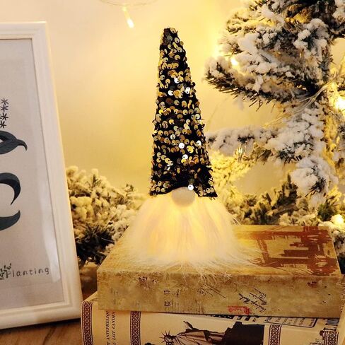 أضواء جنوم عيد الميلاد من GMOEGEFT، جنوم عيد الميلاد السويدي سانتا تومتي، زينة عيد الميلاد الشمالية - مجموعة من 4 (ندفة الثلج) in Kuwait