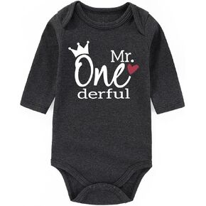 Mr One Outfit Baby First Birthday Outfit Boy Baby Clothes Funny Baby Bodysuits First Birthday Gifts For Boys