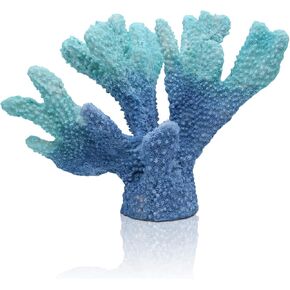 ALIWINER Blue Coral Statue Resin Coral Tabletop Decoration Realistic Faux Branch Coral Sculpture Home Decoration Beach Theme Party Wedding Decor Window Display 5.9" in Kuwait