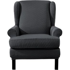 Ebeta مطاطا تمتد الجناح الخلفي كرسي أريكة الغلاف 2 قطعة تمتد غطاء أريكة الأثاث حامي الأريكة لينة مع أسفل مرنة (الأزرق الداكن) in Kuwait