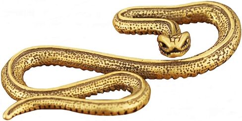 DMtse Chinese Feng Shui Brass Mini Antique Snake Statue Ornaments Meditation Serene Statue Figurine for Animal Sculpture Collectibles in Saudi Arabia