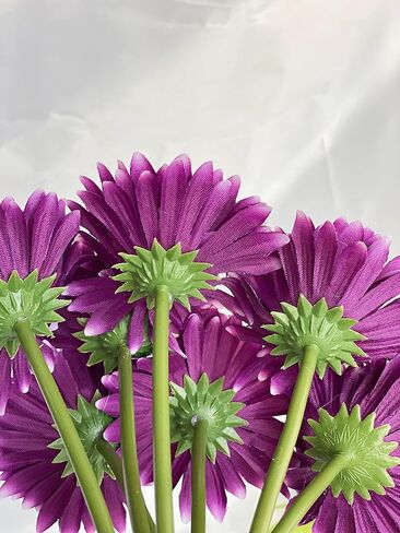 10PCS Artificial Daisy Artificial Flowers Gerbera Daisy Silk Flowers Faux Daisy Faux Flower for Party Home Kitchen Garden Wedding Decor(Cream White) in Saudi Arabia