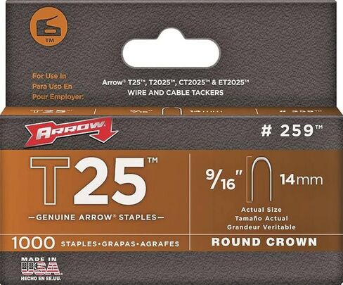 مجموعة من 2 X حزمة من 5 ستابلز Rnd Crwn 1/4 بوصة، 9/16 بوصة 1000 / حزمة ربط in Kuwait