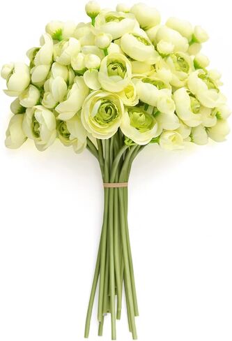 Ling's Moment Ranunculus Artificial Flower, Faux Silk Mini Ranunculus Flowers for DIY Bouquet, Bulk Fake Wedding Filler Flowers for Centerpieces Arrangements Bridal Shower Decorations, Citrus Orange in Saudi Arabia