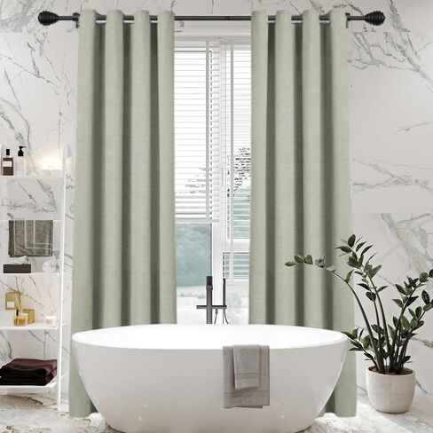 قضيب ستارة نافذة من 32 إلى 72 بوصة طول قابل للتعديل، مجموعة قضبان ستارة نافذة سوداء غير لامعة مقاس 1 بوصة مع أقواس، وقضبان ستائر شديدة التحمل، قضيب ستارة نافذة معدنية حديثة الربط in Kuwait