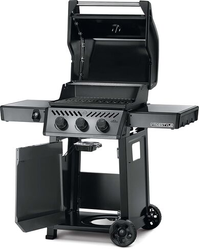 Napoleon Freestyle 365 Propane Gas BBQ Grill - F365DPGT - Barbecue Gas Cart, With 3 Burners, Folding Side Shelves, Instant Failsafe Ignition, Porcelain Coated Cast Iron Cooking Grids in Kuwait
