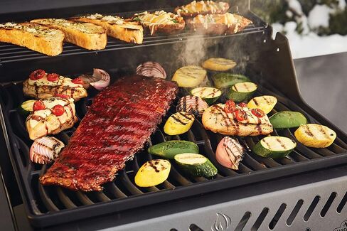Napoleon Freestyle 365 Propane Gas BBQ Grill - F365DPGT - Barbecue Gas Cart, With 3 Burners, Folding Side Shelves, Instant Failsafe Ignition, Porcelain Coated Cast Iron Cooking Grids in Kuwait