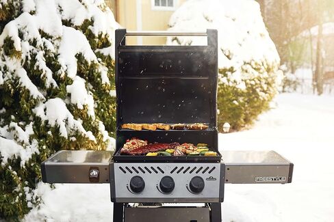 Napoleon Freestyle 365 Propane Gas BBQ Grill - F365DPGT - Barbecue Gas Cart, With 3 Burners, Folding Side Shelves, Instant Failsafe Ignition, Porcelain Coated Cast Iron Cooking Grids in Kuwait