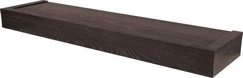 HIGH & MIGHTY 515658 Modern 24" Floating Shelf Holds up to 20lbs, Easy Tool-Free Dry Wall Installation, Flat, eCommerce Packaging, Black in Kuwait