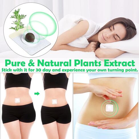 WkHocYHm Mugwort Navel Sticker,Wormwood Belly Patch.Traditional Ancient Healthy Belly Herbal Pellet,Belly Patch 30PCS in Saudi Arabia