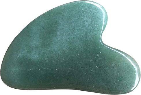 أداة تدليك Fekuar Natural Green Aventurine Gua Sha لبشرة الجسم والوجه، لوح كشط كريستالي للعلاج بالوخز بالإبر في المنتجعات الصحية، علاج نقطة الزناد in Saudi Arabia