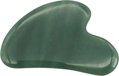 أداة تدليك Fekuar Natural Green Aventurine Gua Sha لبشرة الجسم والوجه، لوح كشط كريستالي للعلاج بالوخز بالإبر في المنتجعات الصحية، علاج نقطة الزناد in Saudi Arabia
