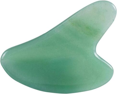 أداة تدليك Fekuar Natural Green Aventurine Gua Sha لبشرة الجسم والوجه، لوح كشط كريستالي للعلاج بالوخز بالإبر في المنتجعات الصحية، علاج نقطة الزناد in Saudi Arabia