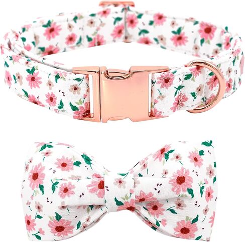 Dog Collar-Shark Print Adjustable Cute Pet Collar Soft Blue Dog Collars with Bow Tie Durable Cotton Metal Buckle Puppy Collar Gift for X-Small Dogs in Saudi Arabia