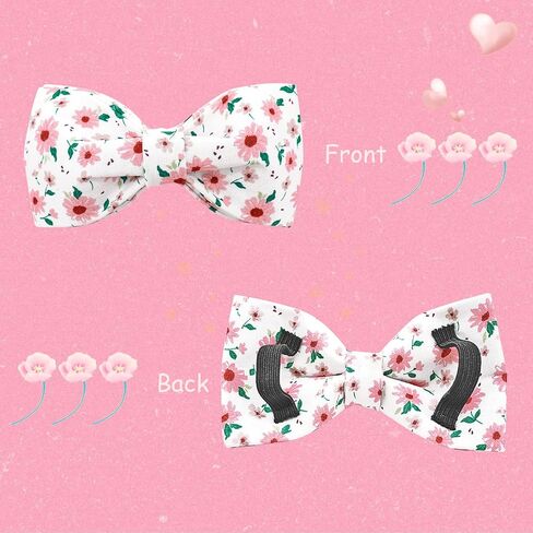 Dog Collar-Shark Print Adjustable Cute Pet Collar Soft Blue Dog Collars with Bow Tie Durable Cotton Metal Buckle Puppy Collar Gift for X-Small Dogs in Saudi Arabia