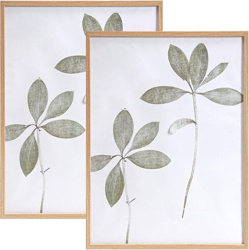 مجموعة إطار صورة مقاس 12 × 18 مكونة من قطعتين، إطار صورة للتعليق على الحائط، حبيبات خشبية ناعمة مقلدة من البلاستيك، إطار ملصق كبير الحجم in Kuwait