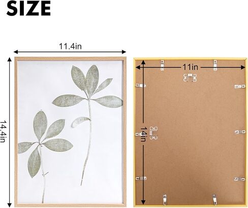 مجموعة إطار صورة مقاس 12 × 18 مكونة من قطعتين، إطار صورة للتعليق على الحائط، حبيبات خشبية ناعمة مقلدة من البلاستيك، إطار ملصق كبير الحجم in Kuwait