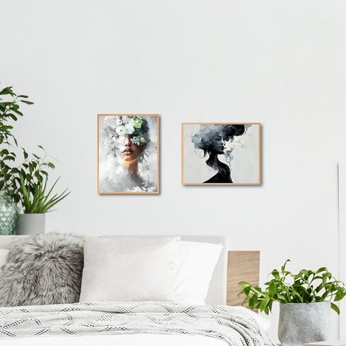 مجموعة إطار صورة مقاس 12 × 18 مكونة من قطعتين، إطار صورة للتعليق على الحائط، حبيبات خشبية ناعمة مقلدة من البلاستيك، إطار ملصق كبير الحجم in Kuwait