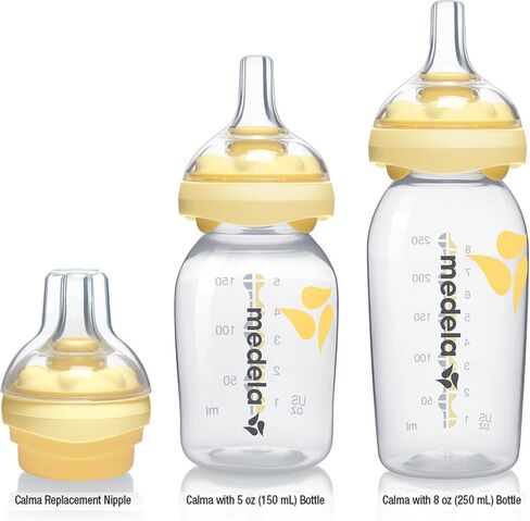 Medela Calma Bottle Nipple | Baby Bottle Teat for use with Medela collection bottles | Made without BPA | Air-Vent System | 8oz / 250mL in Saudi Arabia