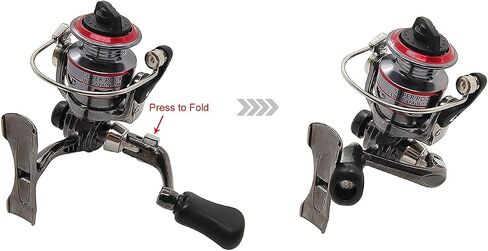Micro Compact Spinning Reel, Mini 100 Metal Small Fishing Reel for Freshwater and All Season Fishing in Saudi Arabia