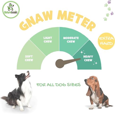 Nature Gnaws Bacon Cheese Bar Chews for Dogs (4 Count) – Hard Long Lasting for Aggressive Chewers - Rawhide Free Dog Chew Bones - Yak Alternative in Kuwait