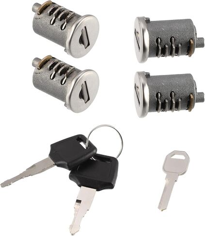 X AUTOHAUX 4 Pack Car Roof Rack Lock Cylinder Lock Core Replace for Yakima Car Rack System Components Metal Lockable Cylinders Core Lock Kit w/Lock Key and Control Key in Saudi Arabia