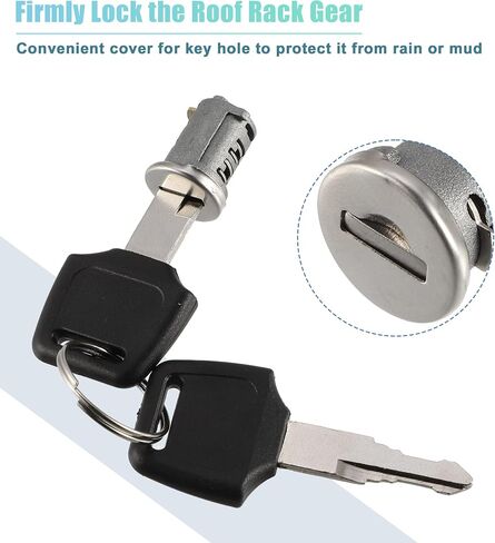 X AUTOHAUX 4 Pack Car Roof Rack Lock Cylinder Lock Core Replace for Yakima Car Rack System Components Metal Lockable Cylinders Core Lock Kit w/Lock Key and Control Key in Saudi Arabia