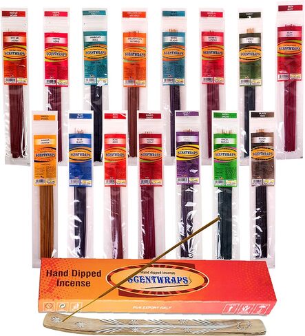 Hem Incense Sticks Variety Pack, Hem Scentwraps 11 inches Natural Hand Dipped Inscent Sticks (12 stick x 5 Pack,60 Sticks) Free from Chemicals, No Black Smoke,pk1 in Saudi Arabia