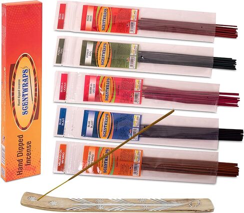 Hem Incense Sticks Variety Pack, Hem Scentwraps 11 inches Natural Hand Dipped Inscent Sticks (12 stick x 5 Pack,60 Sticks) Free from Chemicals, No Black Smoke,pk1 in Kuwait