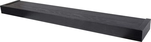 HIGH & MIGHTY 515664 Decorative 36" Floating Shelf Holds up to 25lbs, Easy Tool-Free Dry Wall Installation, Flat, eCommerce Packaging, Black in Kuwait