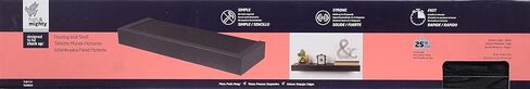 HIGH & MIGHTY 515664 Decorative 36" Floating Shelf Holds up to 25lbs, Easy Tool-Free Dry Wall Installation, Flat, eCommerce Packaging, Black in Kuwait