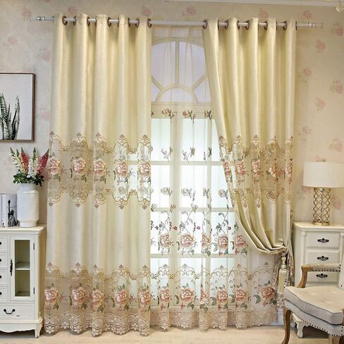 AiFish Rod Pocket Kids Sheer Curtains Cartoon Paradise Colorful Pencils House Tree Home Fashion Window Curtains Voile Gauze Tulle Panel Drapes for Boys Girls Room Living Room 1 Panel Blue W39 x L84 in Saudi Arabia