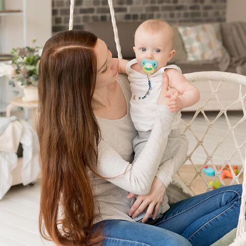 16 Pieces Wood Pacifier Clips Teething Grasping Toy Suspender Clips Natural Beech Wood Pacifier Clip Holder Charm DIY Pacifier Clips Chain Accessories in Saudi Arabia