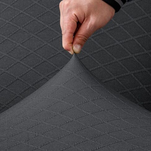 Ebeta مطاطا تمتد الجناح الخلفي كرسي أريكة الغلاف 2 قطعة تمتد غطاء أريكة الأثاث حامي الأريكة لينة مع أسفل مرنة (الأزرق الداكن) in Kuwait