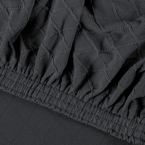 Ebeta مطاطا تمتد الجناح الخلفي كرسي أريكة الغلاف 2 قطعة تمتد غطاء أريكة الأثاث حامي الأريكة لينة مع أسفل مرنة (الأزرق الداكن) in Kuwait