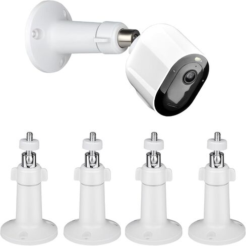 حامل حائط لجميع كاميرات Arlo، Arlo Pro، Arlo Pro 2، Arlo Pro 3، Arlo Ultra، Arlo Essential، eufyCam E/2C، Ultra/Ultra 2، وغيرها - بطارية كاميرا Ring Stick Up مع رأس لولبي 1/4 (عبوتان) in Kuwait