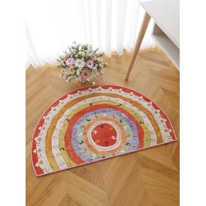 jewement Cute Rainbow Rugs Constellation Bath Mat Colorful Boho Handmade Area Rug - Perfect for Bathroom, Bedrooms, Living Rooms, Outdoors & Entryways (23.6 * 35.5in) in Saudi Arabia