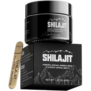 Suiyilary Shilajit الراتنج الغني، 100% مكمل شيلاجيت، 85+ أثر من المعادن، 600 مجم أقصى فعالية من الدرجة الذهبية شيلاجيت نقي من الهيمالايا للطاقة، دعم المناعة، 50 جرام in Kuwait