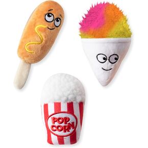 Fringe Studio Plush Dog Toy Set, BREAKFAST, 3 Piece Set, for Small Dogs (289506)