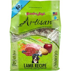 Grandma Lucy's Artisan Dog Food, Grain Free and Freeze-Dried - Artisan Lamb, 10Lb Bag