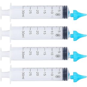 EATC حقنة ري الأذن تمديد رئيس الأذن حقنة مزيل الشمع المحمولة 20 مللي 30 مللي طرف ناعم 4 قطع ل in Kuwait