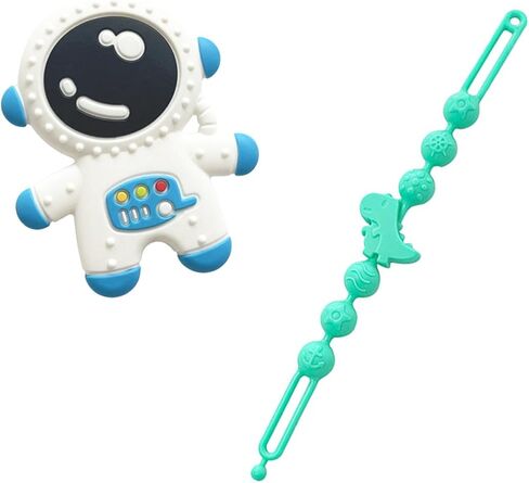 Silicone Teething Toys for Infant Toddler,Relief Soothe Babies Gums Set,BPA Free Freezable Dishwasher and Refrigerator Safe,Silicone Teething Toys for Babies 3 6 12 Months (215MM*25mm) in Saudi Arabia